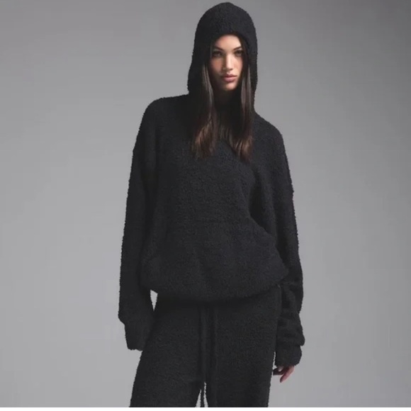 SKIMS | Black Onyx Cozy Knit Unisex Hoodie - XL - Picture 1 of 5